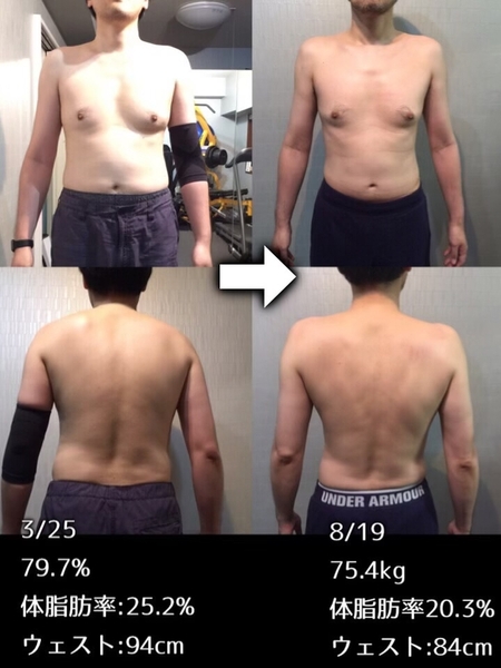 クライアント様のダイエット報告 画像